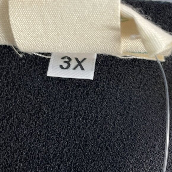 Laura Byrnes Hope Morrison Wrap Top Womens 3X Black Spiderweb Bell Sleeve Gothic - Picture 7 of 12